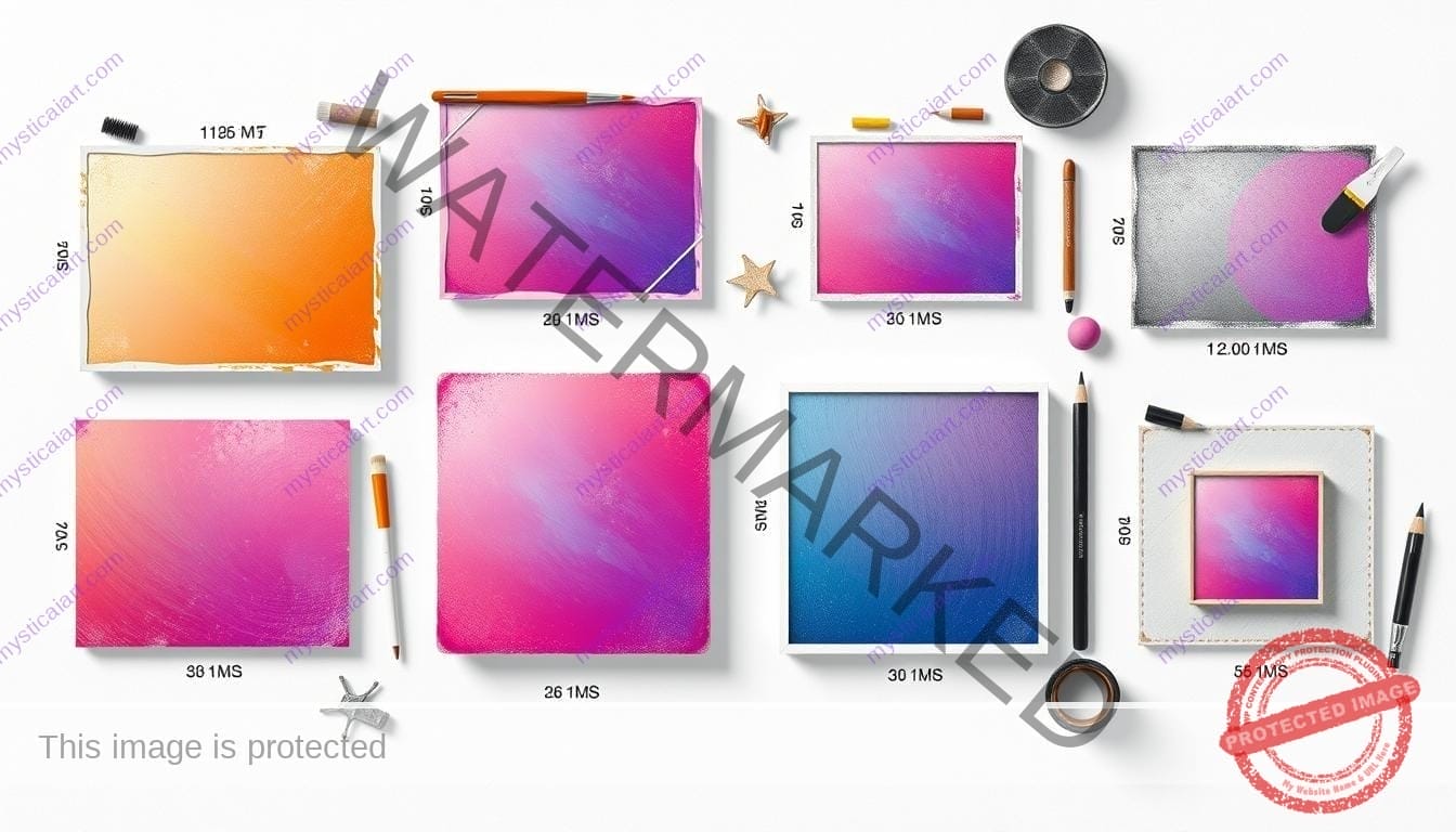 digital artwork sizes