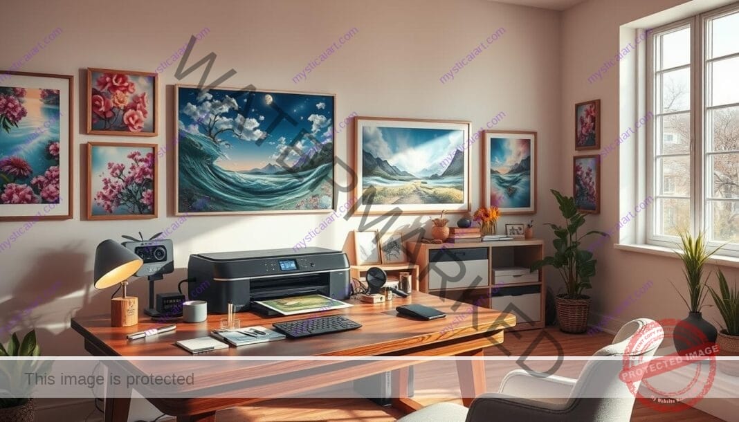 print digital artwork at home