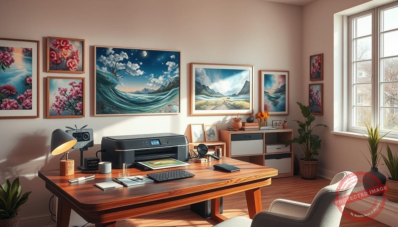 print digital artwork at home