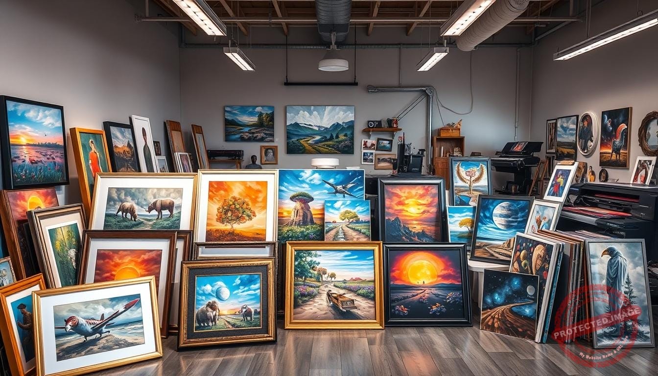 art customization printing options