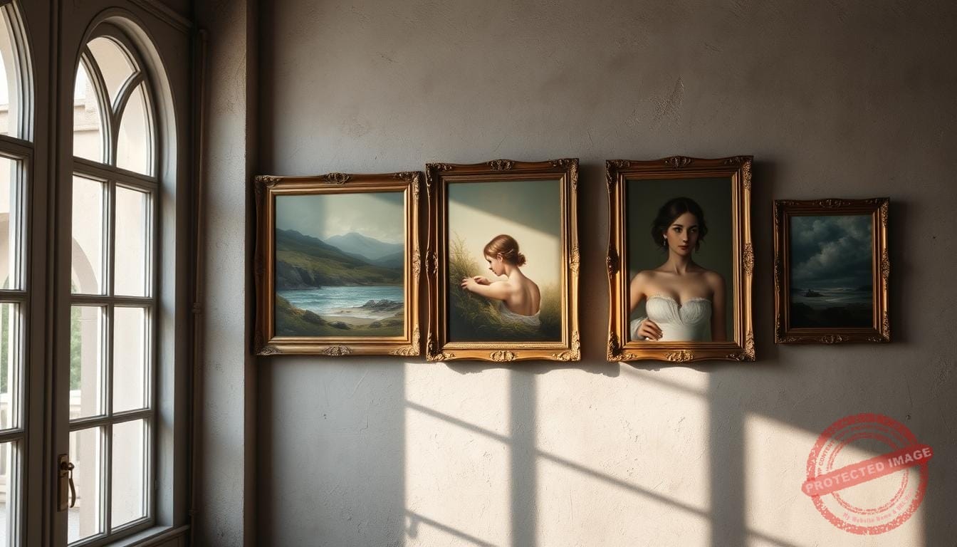 antique canvas wall decor